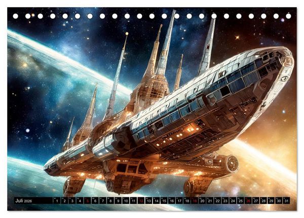 Produktbild: Mobilit&auml;t im All (Tischkalender 2026 DIN A5 quer), CALVENDO Monatskalender