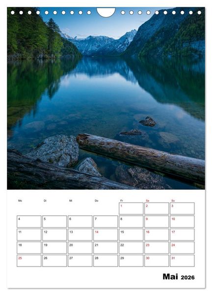Produktbild: Traumhaftes Berchtesgadener Land (Wandkalender 2026 DIN A4 hoch), CALVENDO Monatskalender