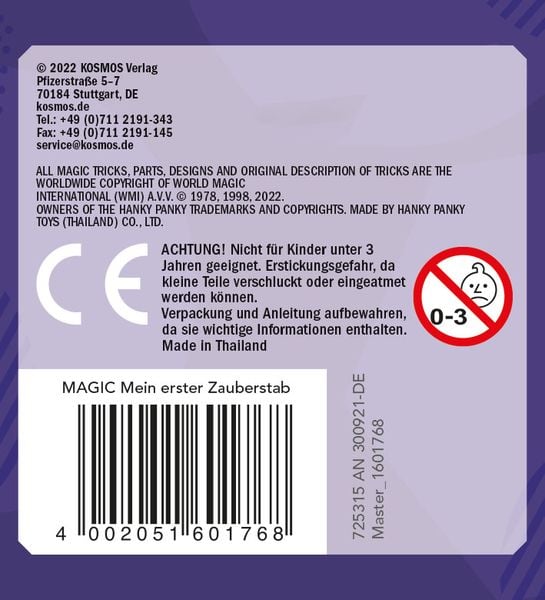 Produktbild: Magic Zauberstab (21 Ex. im Hut-Display)