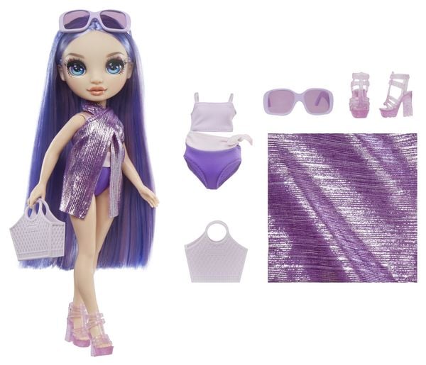 Produktbild: Rainbow High Swim & Style Fashion Doll- Violet (Purple)