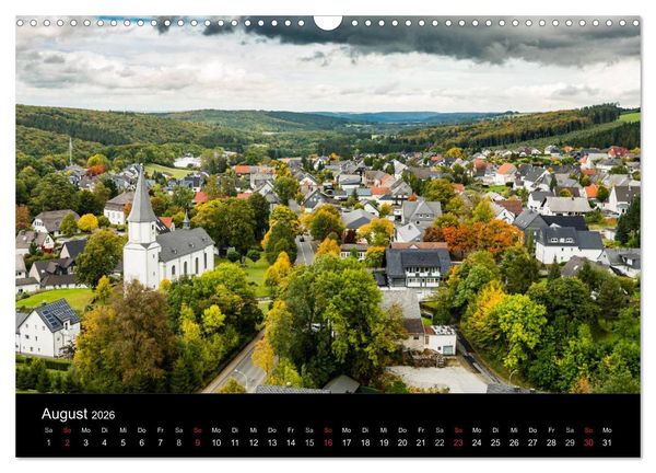 Produktbild: Brilon aus der Vogelperspektive (Wandkalender 2026 DIN A3 quer), CALVENDO Monatskalender
