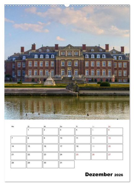 Produktbild: Eindrucksvolle Burgen, malerische Schl&ouml;sser im M&uuml;nsterland (hochwertiger Premium Wandkalender 2026 DIN A2 hoch), Kunstdruck in Hochglanz
