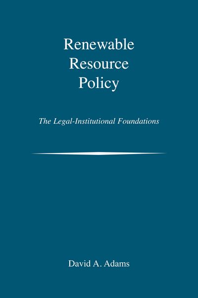 Produktbild: Renewable Resource Policy