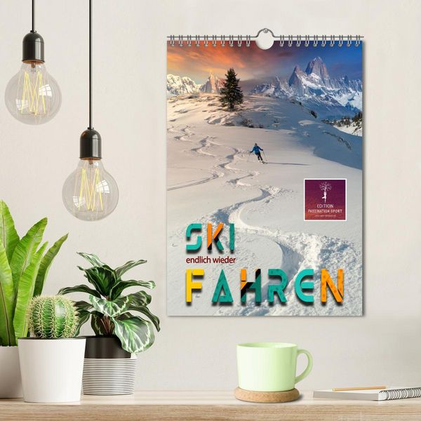 Produktbild: Endlich wieder Skifahren (Wandkalender 2026 DIN A4 hoch), CALVENDO Monatskalender