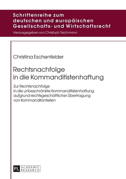 Produktbild: Rechtsnachfolge in die Kommanditistenhaftung
