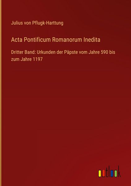 Produktbild: Acta Pontificum Romanorum Inedita