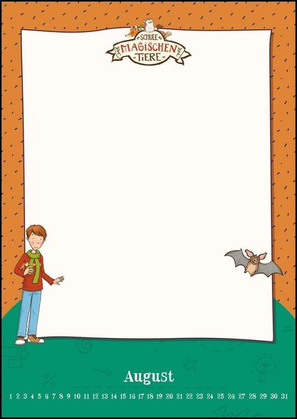 Produktbild: Schule der magischen Tiere - Bastelkalender zum Selbstgestalten - Fotos einkleben, malen - immerw&auml;hrend - 21 x 29,7 cm