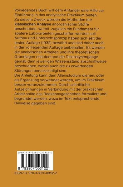 Produktbild: Praktikum der qualitativen Analyse