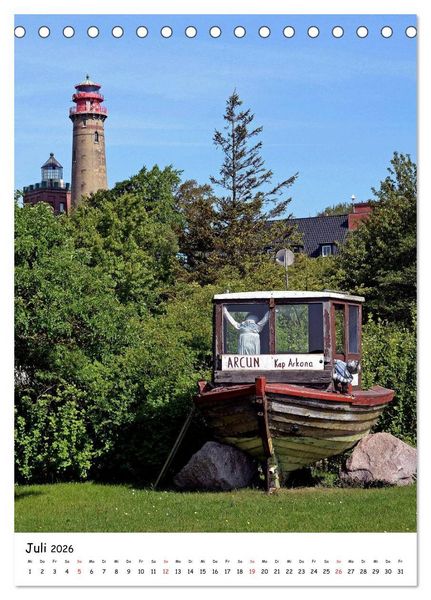Produktbild: R&uuml;gen-Idyllische Momente (Tischkalender 2026 DIN A5 hoch), CALVENDO Monatskalender