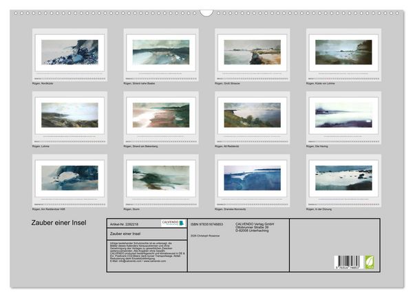 Produktbild: Zauber einer Insel (Wandkalender 2026 DIN A2 quer), CALVENDO Monatskalender