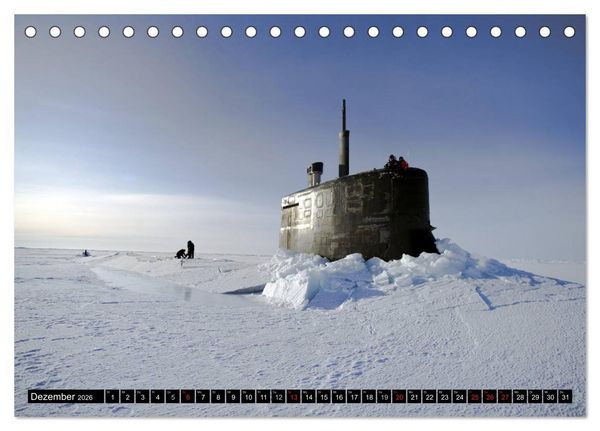 Produktbild: U-Boote - Milit&auml;rische Unget&uuml;me (Tischkalender 2026 DIN A5 quer), CALVENDO Monatskalender