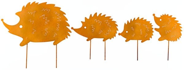 Gartenstecker "Igelfamilie" 4er-Set