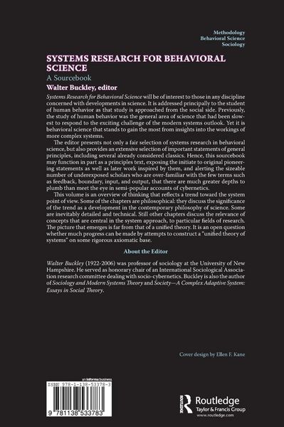 Produktbild: Systems Research for Behavioral Science