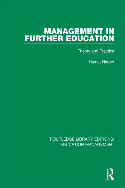 Produktbild: Management in Further Education