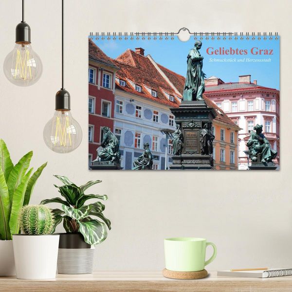 Produktbild: Geliebtes Graz. Schmuckst&uuml;ck und Herzensstadt (Wandkalender 2026 DIN A4 quer), CALVENDO Monatskalender