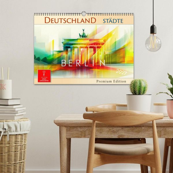Produktbild: Deutschland St&auml;dte - Premium Edition (Wandkalender 2027 DIN A3 quer), CALVENDO Monatskalender