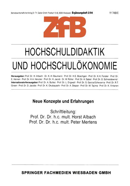 Produktbild: Hochschuldidaktik und Hochschul&ouml;konomie
