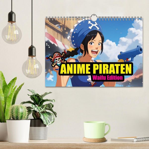 Produktbild: Anime Piraten - Waifu Edition (Wandkalender 2026 DIN A4 quer), CALVENDO Monatskalender