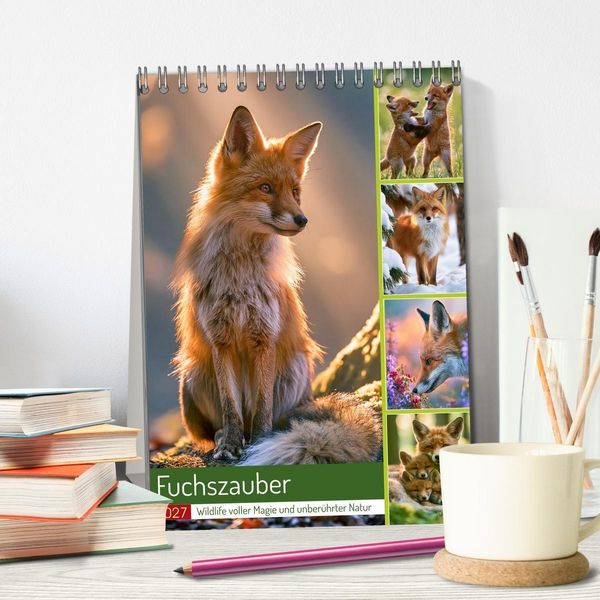 Produktbild: Fuchszauber (Tischkalender 2027 DIN A5 hoch), CALVENDO Monatskalender