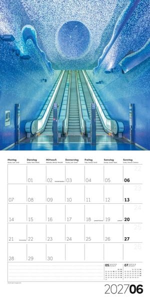 Produktbild: Die Farbe Blau Kalender 2027 - 30x30 - Art12