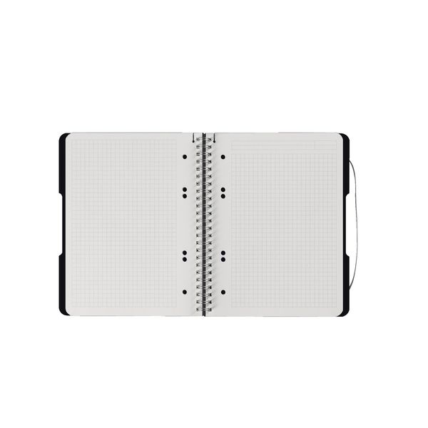 Produktbild: Herlitz Spiralblock A5 to go 80 Blatt kariert schwarz