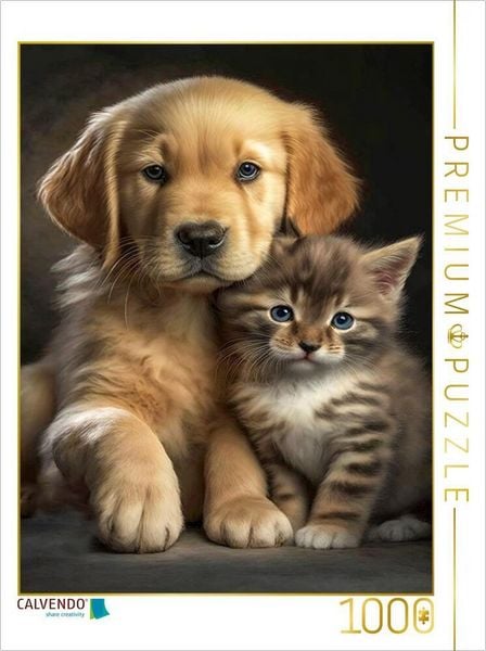 Produktbild: CALVENDO Puzzle Beste Freunde | 1000 Teile Lege-Gr&ouml;&szlig;e 64x48cm Foto-Puzzle f&uuml;r gl&uuml;ckliche Stunden