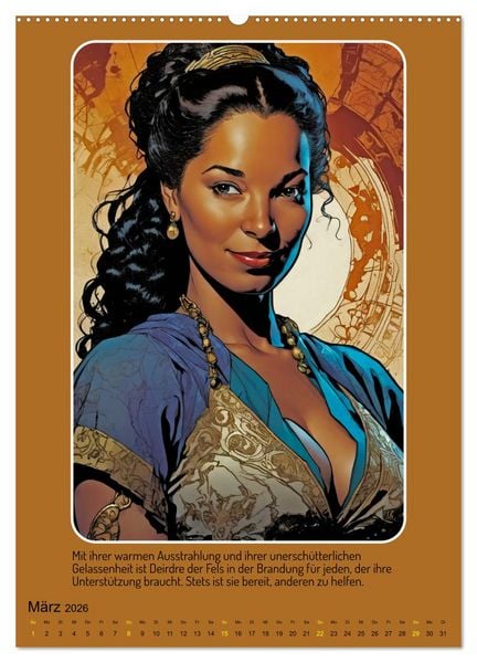 Produktbild: Starke Frauen im Comicbook-Stil (hochwertiger Premium Wandkalender 2026 DIN A2 hoch), Kunstdruck in Hochglanz