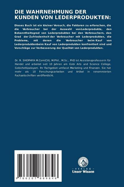 Produktbild: Die Wahrnehmung der Kunden von Lederprodukten: