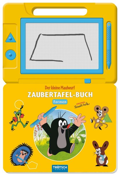 Produktbild: Tr&ouml;tsch Der kleine Maulwurf Zaubertafel Buch Formen