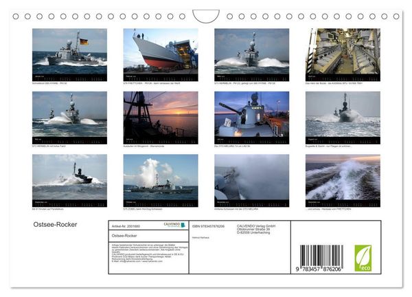 Produktbild: Ostsee-Rocker (Wandkalender 2026 DIN A4 quer), CALVENDO Monatskalender