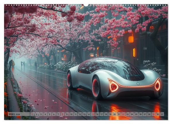 Produktbild: Zukunft Auto - Design, Autos und autonomes Fahren der Zukunft (hochwertiger Premium Wandkalender 2026 DIN A2 quer), Kunstdruck in Hochglanz