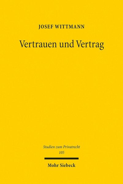 Produktbild: Vertrauen und Vertrag