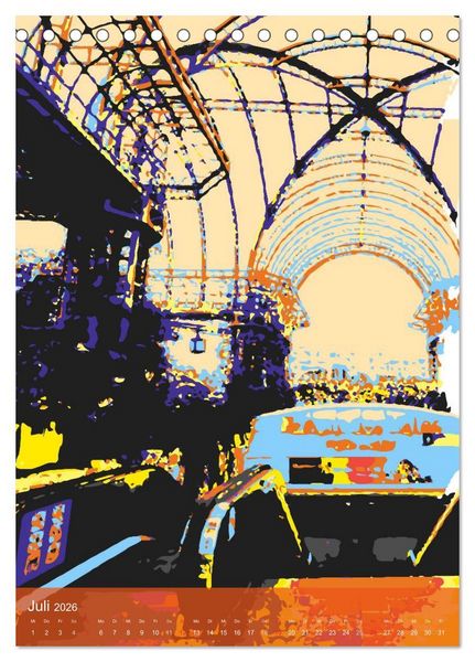 Produktbild: Paris pop-art (Tischkalender 2026 DIN A5 hoch), CALVENDO Monatskalender
