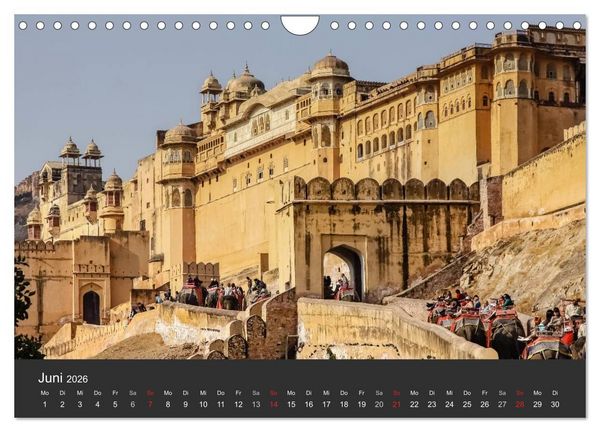 Produktbild: Indien 2026 Tempel, Tiger und Pal&auml;ste (Wandkalender 2026 DIN A4 quer), CALVENDO Monatskalender