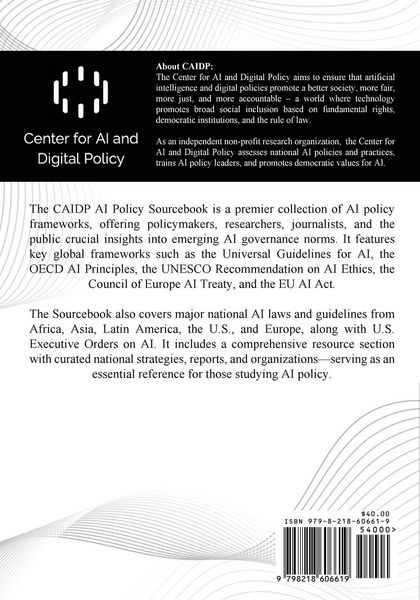 Produktbild: The AI Policy Sourcebook 2025