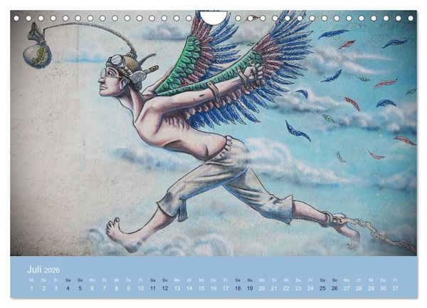 Produktbild: Mexikanische Graffitis (Wandkalender 2026 DIN A4 quer), CALVENDO Monatskalender