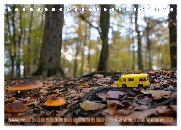 Produktbild: Miniature Caravaning: Gro&szlig;es Abenteuer mit kleinem Camper (Tischkalender 2027 DIN A5 quer), CALVENDO Monatskalender