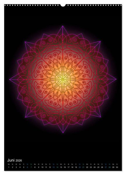 Produktbild: Mandala-Kalender 2026 (hochwertiger Premium Wandkalender 2026 DIN A2 hoch), Kunstdruck in Hochglanz