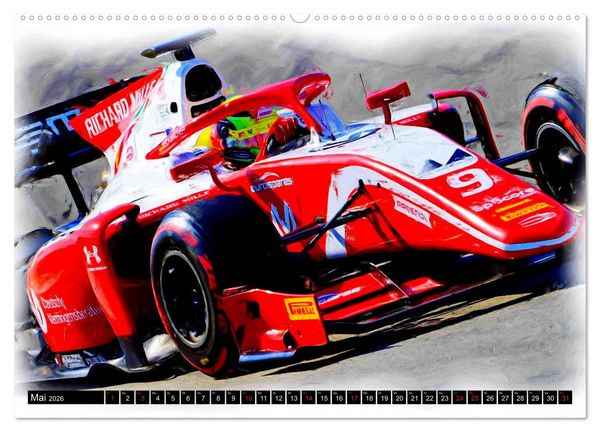 Produktbild: Deutsche in der Formel 1 (hochwertiger Premium Wandkalender 2026 DIN A2 quer), Kunstdruck in Hochglanz