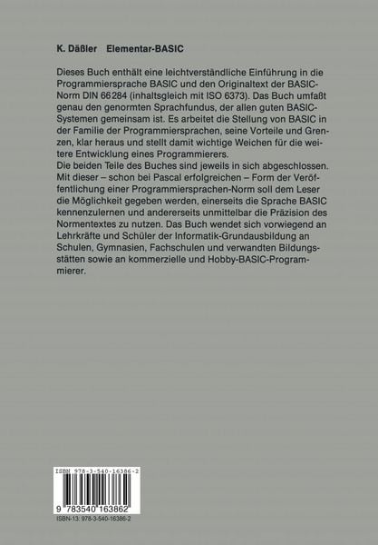 Produktbild: Elementar-BASIC
