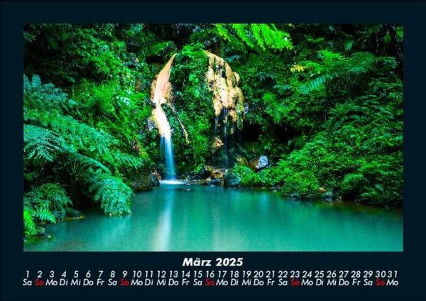 Produktbild: Wasserf&auml;lle 2025 Fotokalender DIN A5