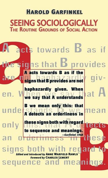Produktbild: Seeing Sociologically