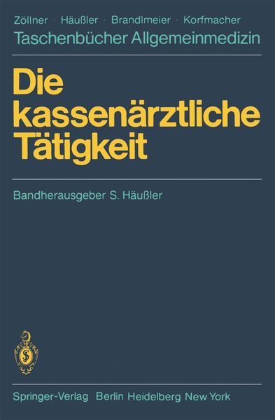 Produktbild: Die kassen&auml;rztliche T&auml;tigkeit