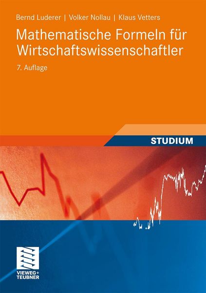 Produktbild: Luderer, B: Mathematische Formeln f&uuml;r Wirtschaftswissensch.