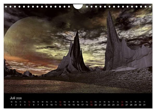 Produktbild: Fantasie-Planeten (Wandkalender 2026 DIN A4 quer), CALVENDO Monatskalender