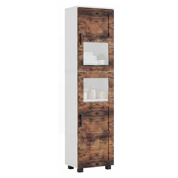 Produktbild: Holz Badm&ouml;bel Badschrank Hochschrank Nilari