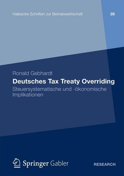 Produktbild: Deutsches Tax Treaty Overriding