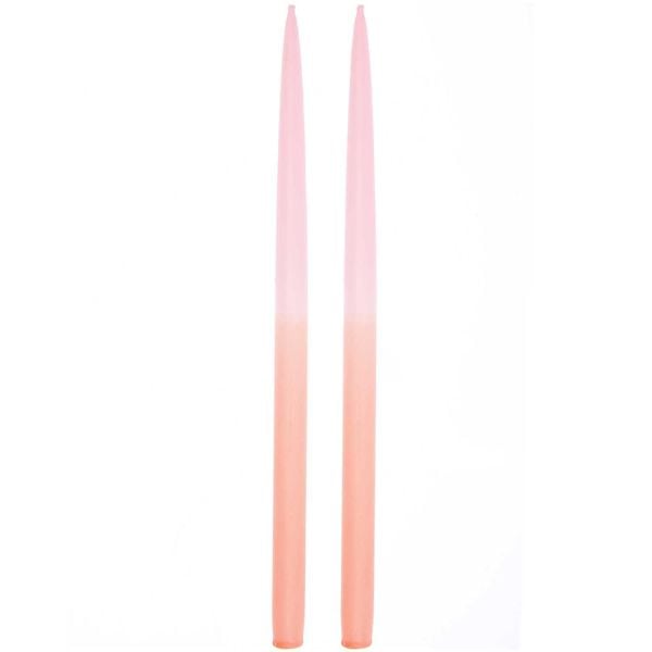 Produktbild: Spitzkerzen 28 cm, Dip Dye, Rosa/Orange