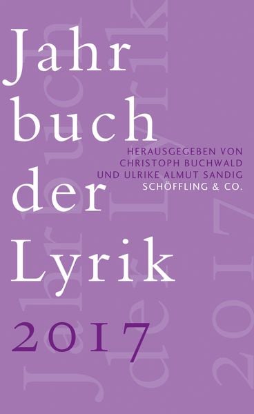 Produktbild: Jahrbuch der Lyrik 2017