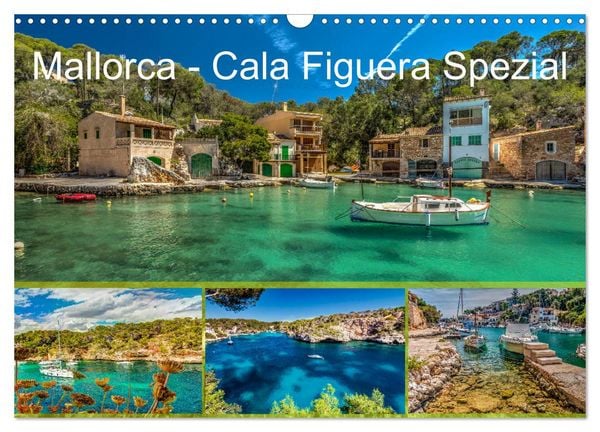 Mallorca - Cala Figuera Spezial (Wandkalender 2026 DIN A3 quer), CALVENDO Monatskalender